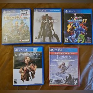 5pcs PS 4 Games